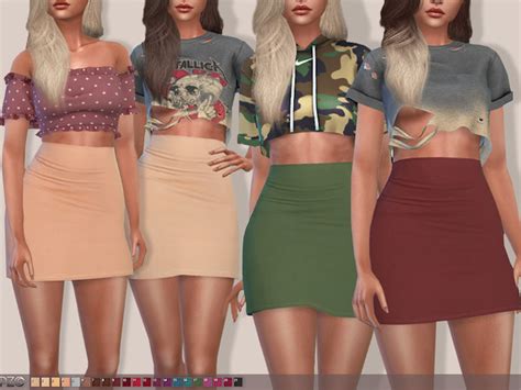 High Waisted Skirt 090 By Pinkzombiecupcakes At Tsr Sims 4 Updates