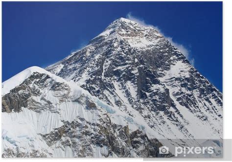 Póster La Montaña Más Alta Del Mundo El Monte Everest 8850m Pixerses