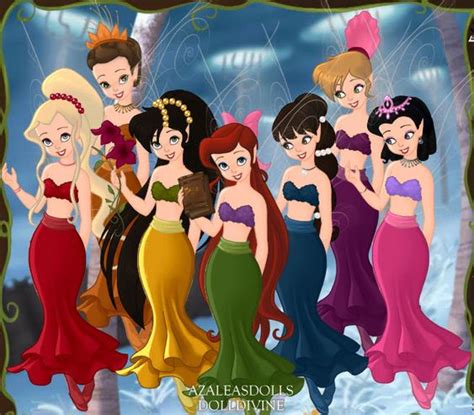 What Are Ariels Sisters Names Ariel And Her Sisters As Fairies By