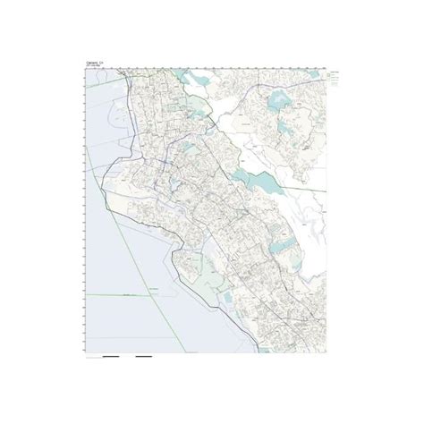 Buy Working Maps Zip Code Wall Map Of Oakland Ca Zip Code Map Not