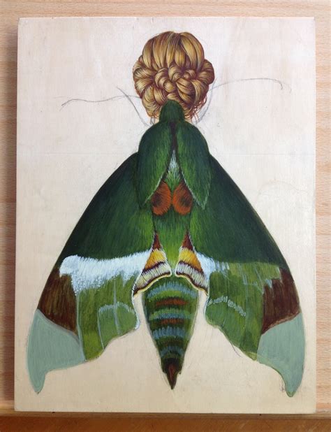 Deborah Kleins Art Blog Hawk Moth Woman