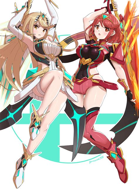 Pyra Mythra Super Smash Brothers Ultimate Know Your Meme