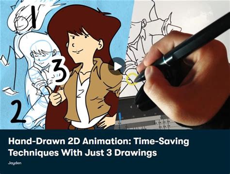 Hand Drawn 2d Animation Time Saving Techniques With Just 3 Drawings