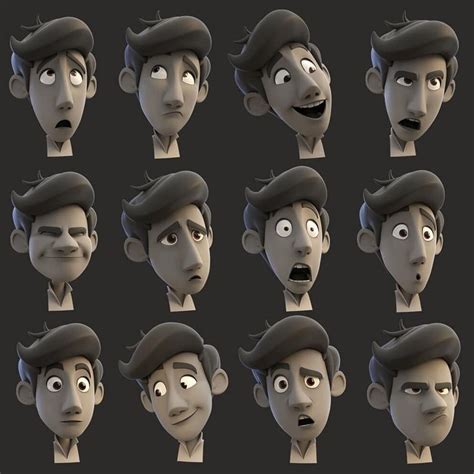 Some Examples Of Facial Expressions Using The Facial Blendshapes I Made