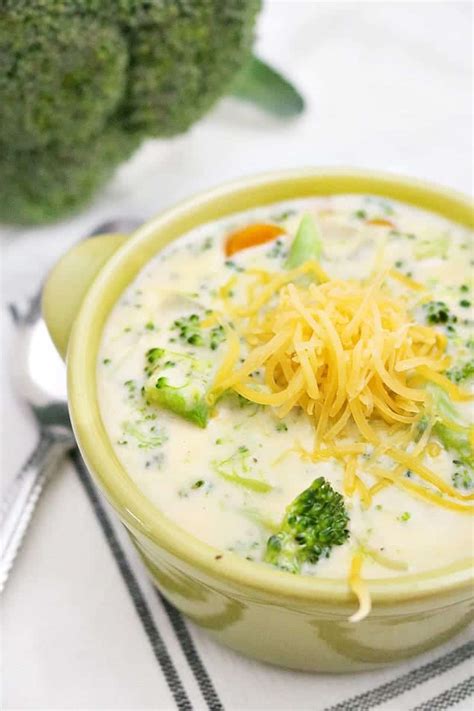 Broccoli Cheddar Soup Perfect Comfort Food Quick And Easy