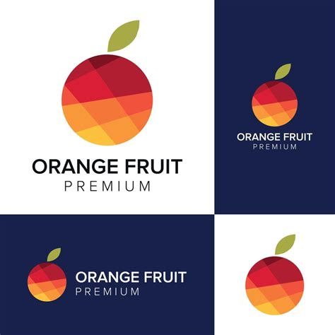 Orange Fruit Logo Icon Vector Template 4814775 Vector Art At Vecteezy