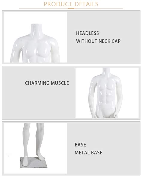 Cheap Wholesale Muscle Headless Glossy White Male Mannequin Buy Cheap