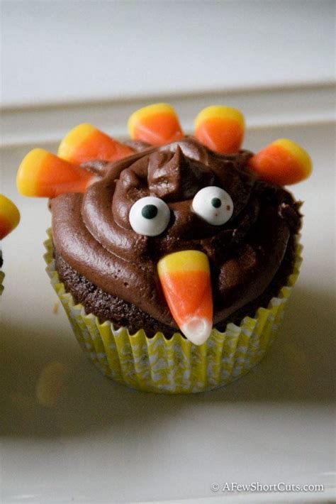 Easy Turkey Cupcakes For Thanksgiving A Few Shortcuts