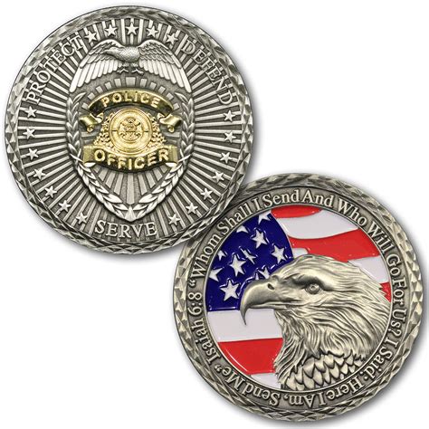 Buy Officer Dedication Challenge Coin Law Custom Coin Unreal Two Tone