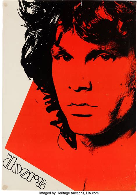 Jim Morrison Doors Promotional Poster Circa 1980 Music Lot