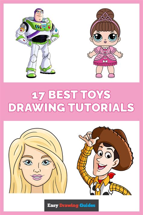 17 Step By Step Toys Drawing Tutorials