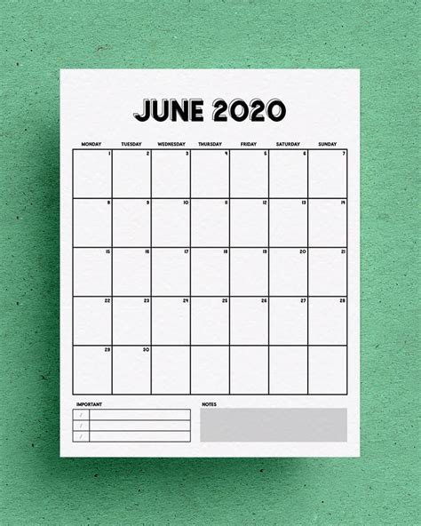 Make a 2020, 2021, 2022 calendar. Free Vertical Calendar Printable For 2020 - Crazy Laura