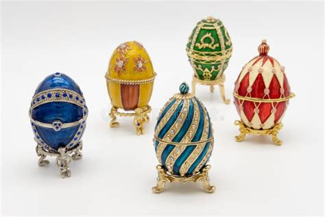 Close Up View Of Faberge Eggs Seen In All There Glory Editorial