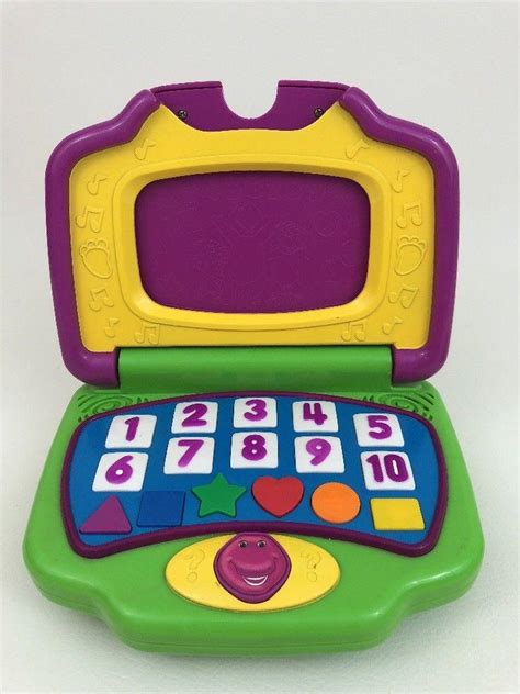 Barney And Friends Interactive Laptop Talking Toy Mattel 2002 W