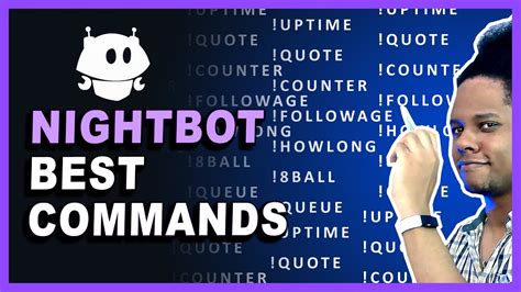 How To Add Nightbot Popular Custom Commands Uptime Counter Followage