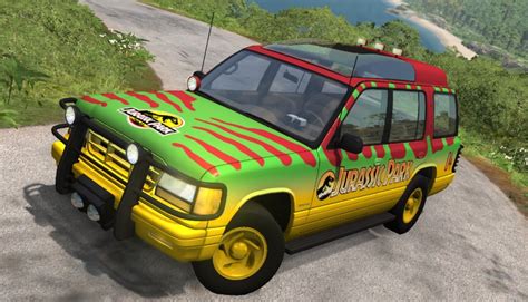 Jurassic Park Gavril Roamer Tour Car Beamng Drive Vehicles Beamng Drive Mods Mods For