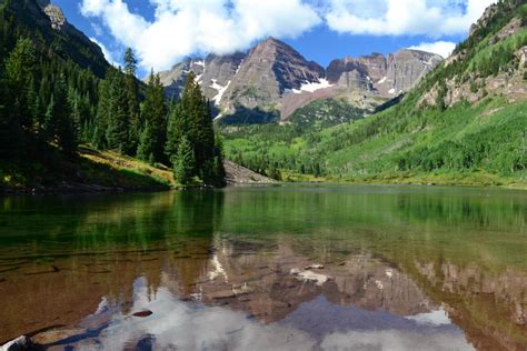 The Maroon Bells And Maroon Lake Late Summer September 8th 2011 Aspen