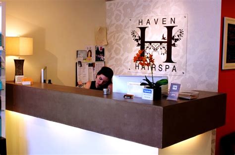 Haven Hair Salon Reception Desk New York By Surface Scapes Cast