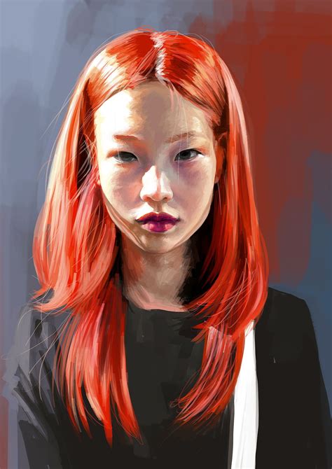 Face Study Hoyeon Jung By Annamarie Grayface Study Hoyeon Jung