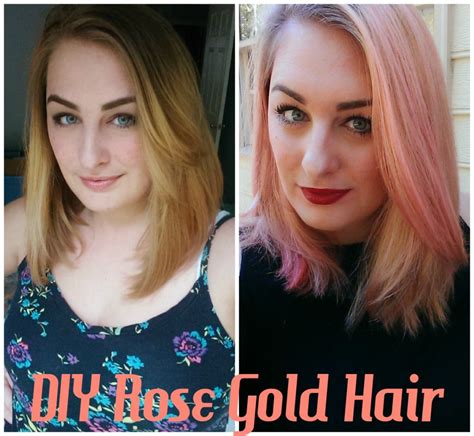 Here Is How I Tinted My Blond Hair A Rose Gold Color At Home Gold Hair
