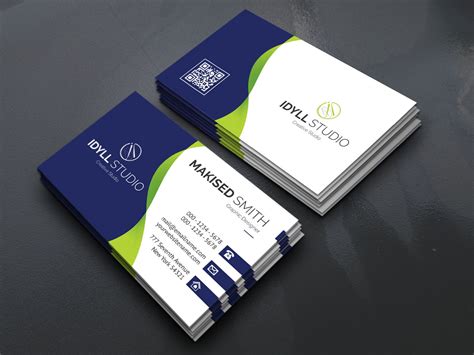 Eps Sleek Name Card Templates Graphic Templates Business Card