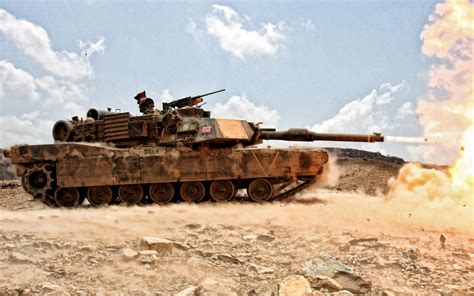 Download Wallpapers M1 Abrams M1a1 Us Main Battle Tank Desert Sand