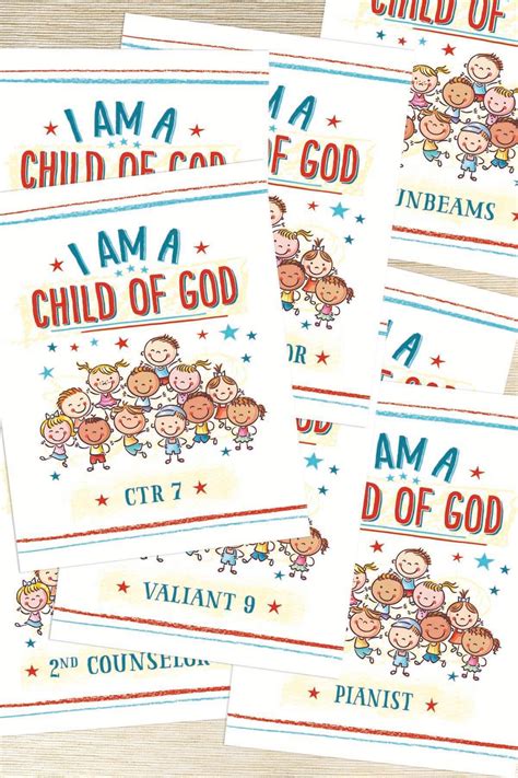 Free Primary 2018 Binder Covers 'I Am a Child of God' | Binder covers, Primary, Primary presidency