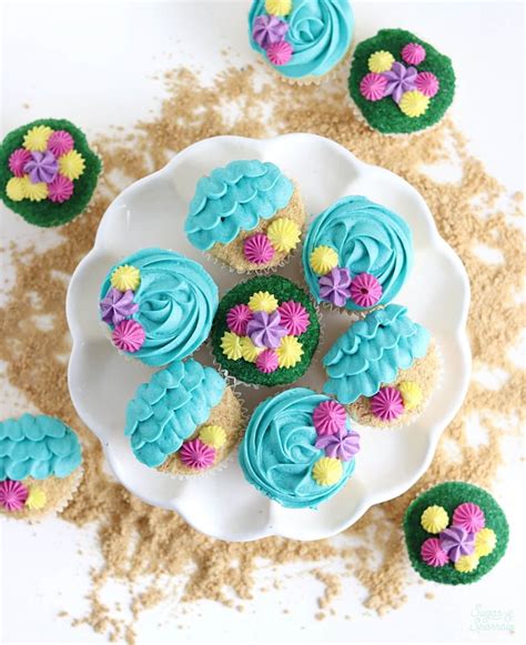 The Cutest Beach Cupcakes Sugar And Sparrow
