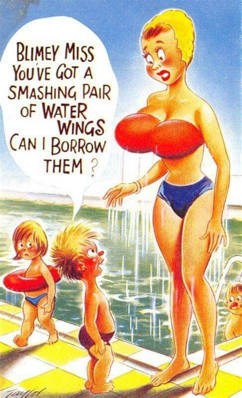 Saucy Seaside Postcard Funny Postcards Funny Cartoon