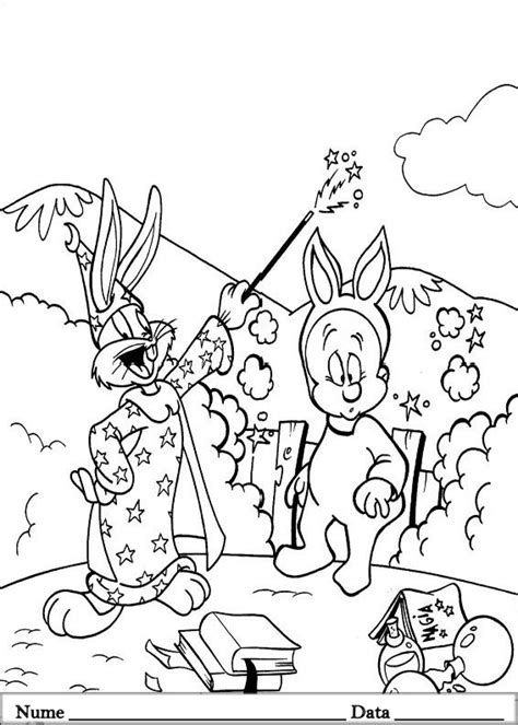 Bugs Bunny Planse De Colorat Si Educative