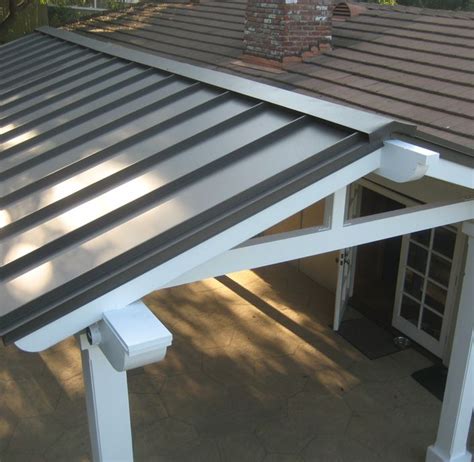Standing Seam Metal Roof Canopy Detail