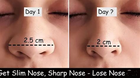 lose nose fat get slim nose nose reshaping exercise nose slimming sharp nose nose