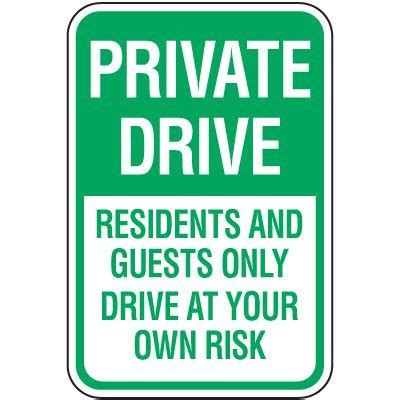 Reserved Parking Signs Private Drive Residents Guests Only Seton Canada