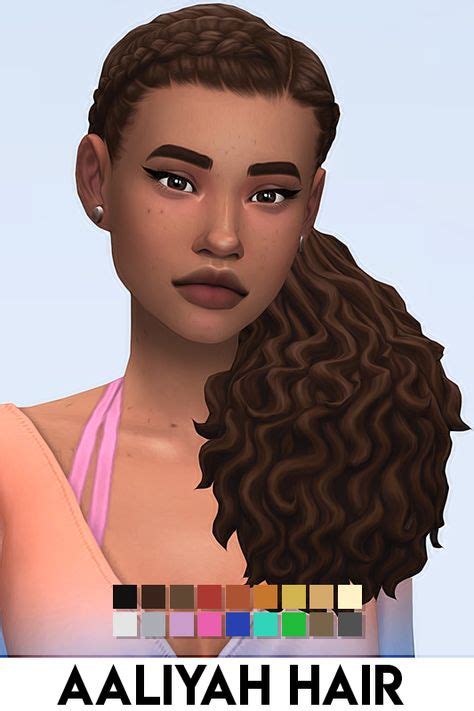 Maxis Match Sims 4 Cc Black Female Hair Cherryret