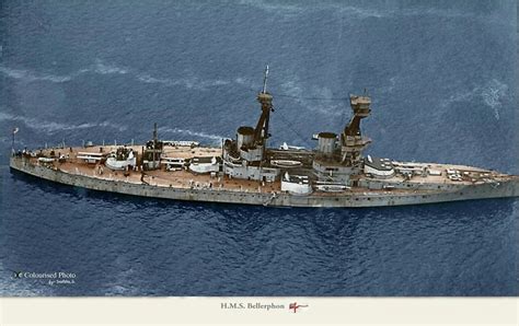 Hms Bellerophon 1907 Early Dreadnought Battleship Built For The