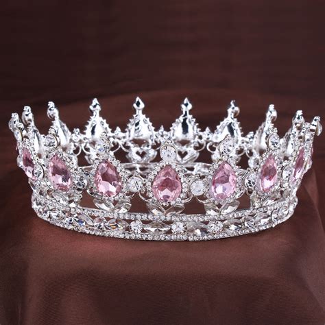 Buy Vintage Princess Crystal Tiara Pink Rhinestone