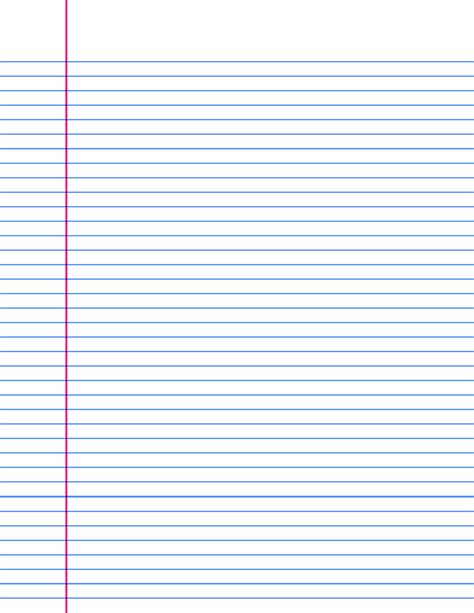 Printable Notebook Paper Wide Ruled