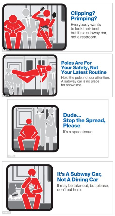 No Manspreading The Latest Campaign From The Ny Mta For Subway Riders Reality Check Reality