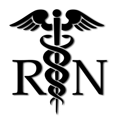 Caduceus Medical Symbol Rn Decal Vinyl Sticker Sizes And Colors Free