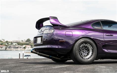 Midnight Purple Toyota Supra Mkiv Weld Wheels