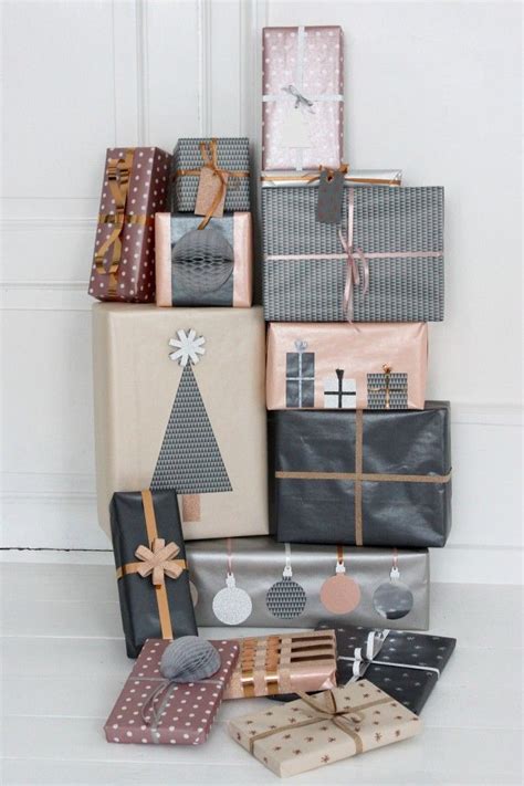 Grey And Nude Christmas Gift Wrapping Diy Gifts Christmas Gifts