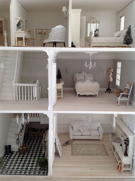 Beautiful White Creative House Barbie House Diy Dollhouse Doll House Crafts