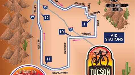 El Tour De Tucson 2023 32 Mile Map