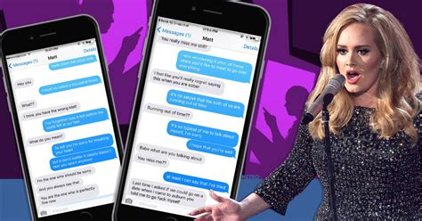 Mary Caldarella Texts Ex Using Only Adele Lyrics And It Gets Emotional Metro News