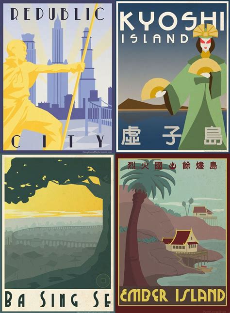 Atla Travel Posters By Henry Conrad Taylor Avatar The Last Airbender