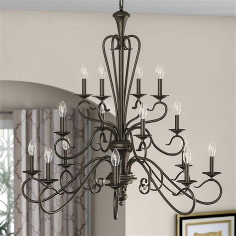 Browse our ceiling lights selections and save today. Birchview 16-Light Candle Style Tiered Chandelier | Candle ...