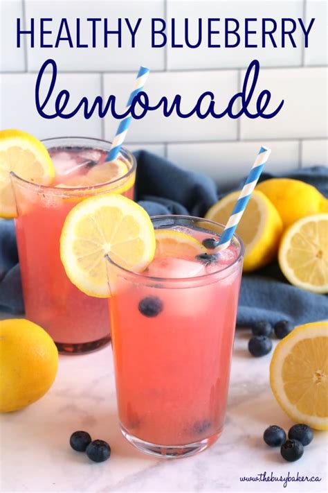 Healthy Blueberry Lemonade Refined Sugar Free The Busy Baker