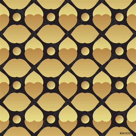 Universal Vector Black And Gold Seamless Pattern Tiling Stock Vector