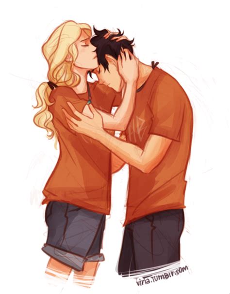 Percy Jackson And Annabeth S Romantic Loving Embrace Percy Jackson
