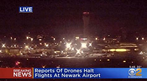 Newark Airport Halted All Flights After 2 Drones Spotted Flying Nearby